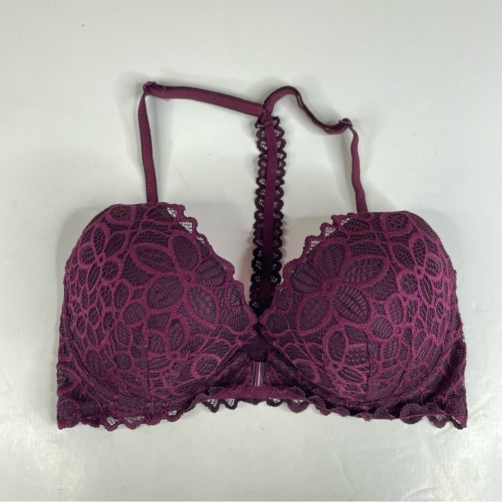 Victoria’s Secret Pink Lace Racerback Push Up Bra Size‎ 32D